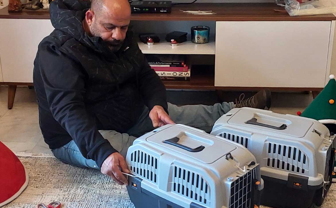 FELIX AND FRED TO A FOSTER HOME IN PARIS